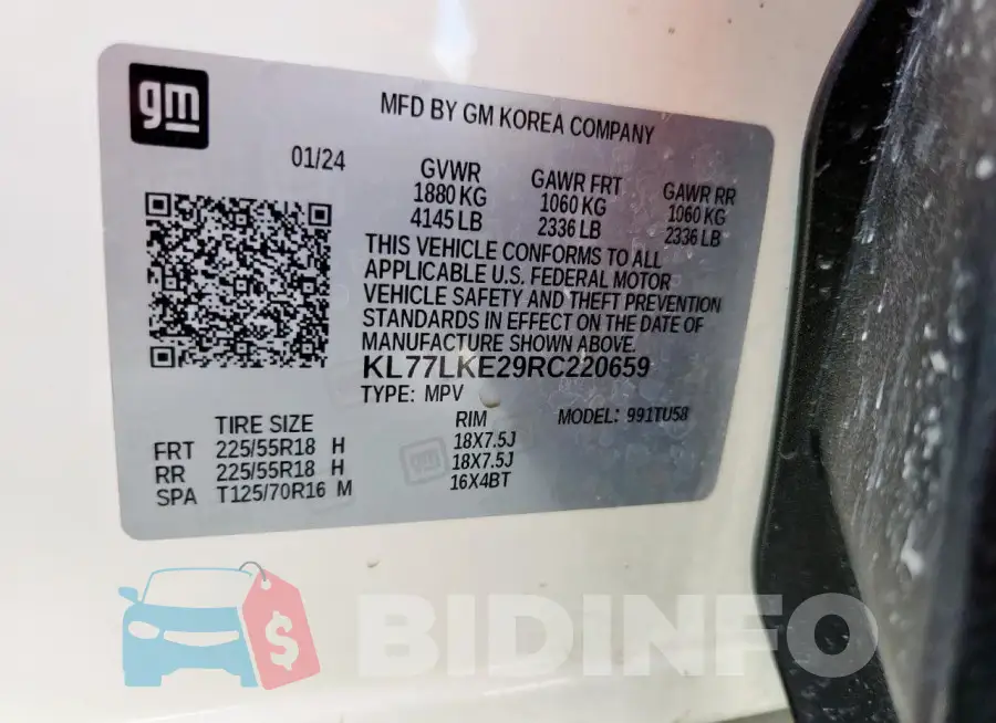 KL77LKE29RC220659 Photo# 14