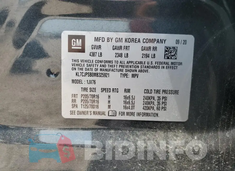 KL7CJPSB0MB325921 Photo# 13