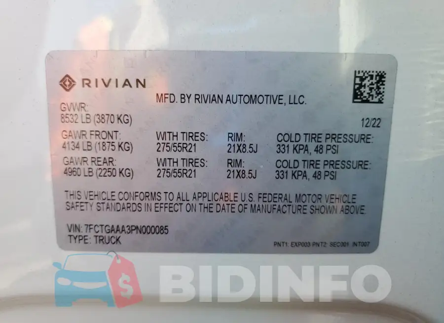 7FCTGAAA3PN000085 Photo# 12