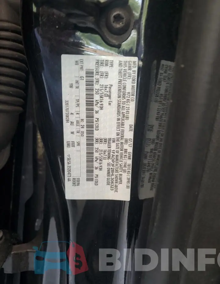 1FADP3F28HL306323 Photo# 12