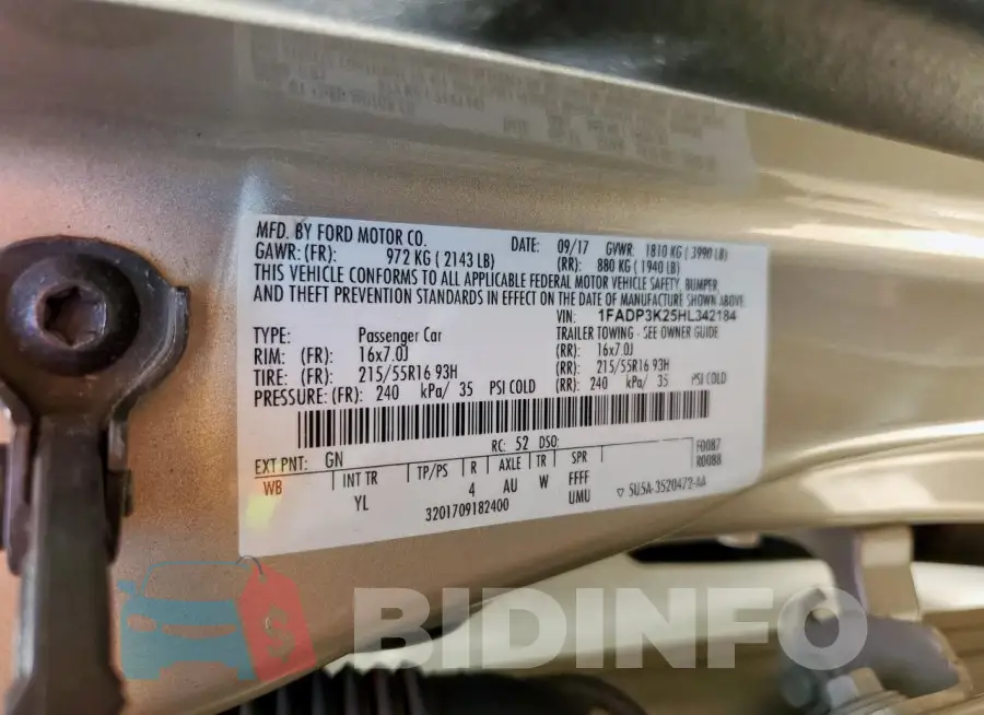 1FADP3K25HL342184 Photo# 12