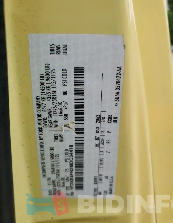 1FDXE4FN2MDC34418 Photo# 12