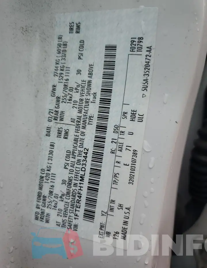 1FTER4FH1MLD33442 Photo# 12