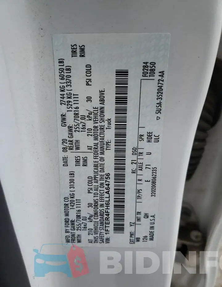 1FTER4FH6LLA64756 Photo# 12