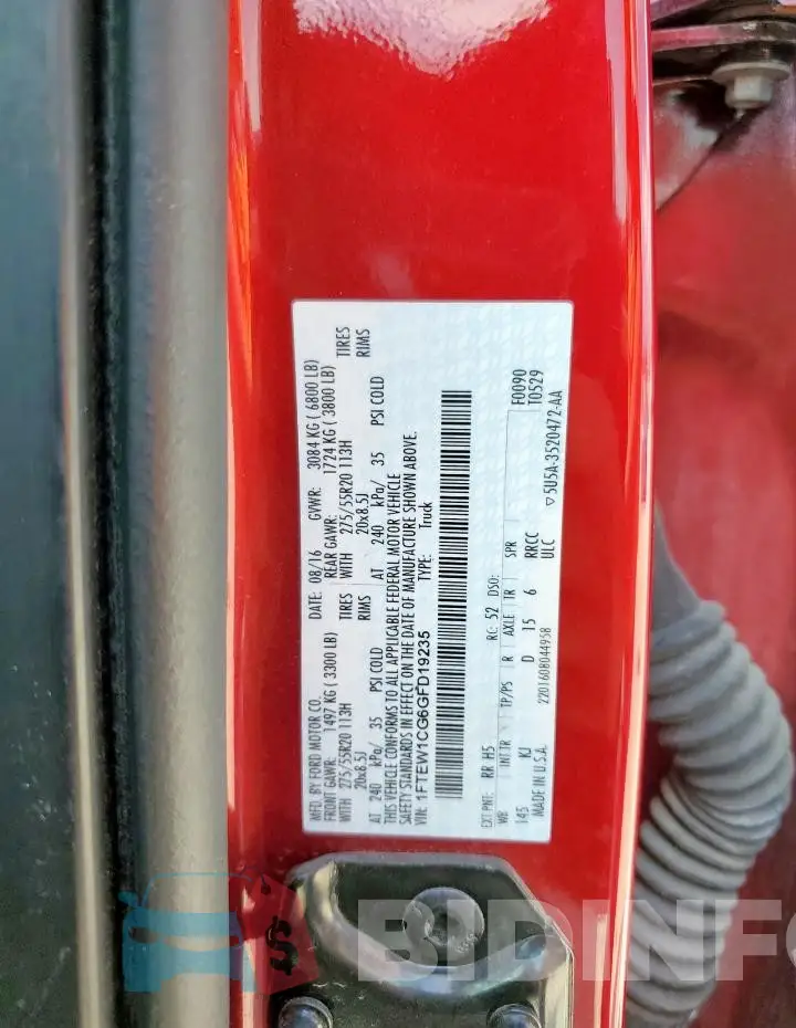 1FTEW1CG6GFD19235 Photo# 12