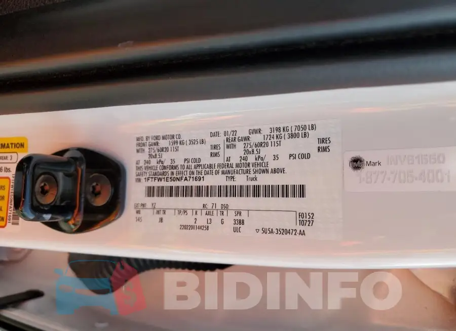 1FTFW1E50NFA71691 Photo# 13