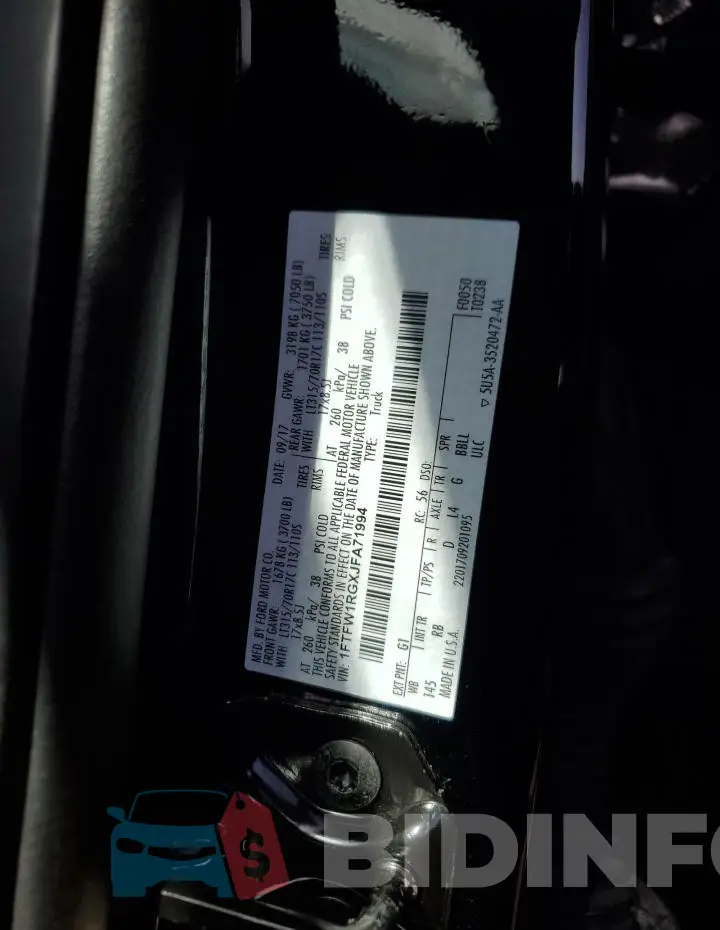 1FTFW1RGXJFA71994 Photo# 13