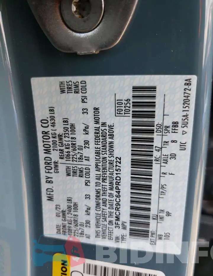 3FMCR9C64PRD15722 Photo# 13