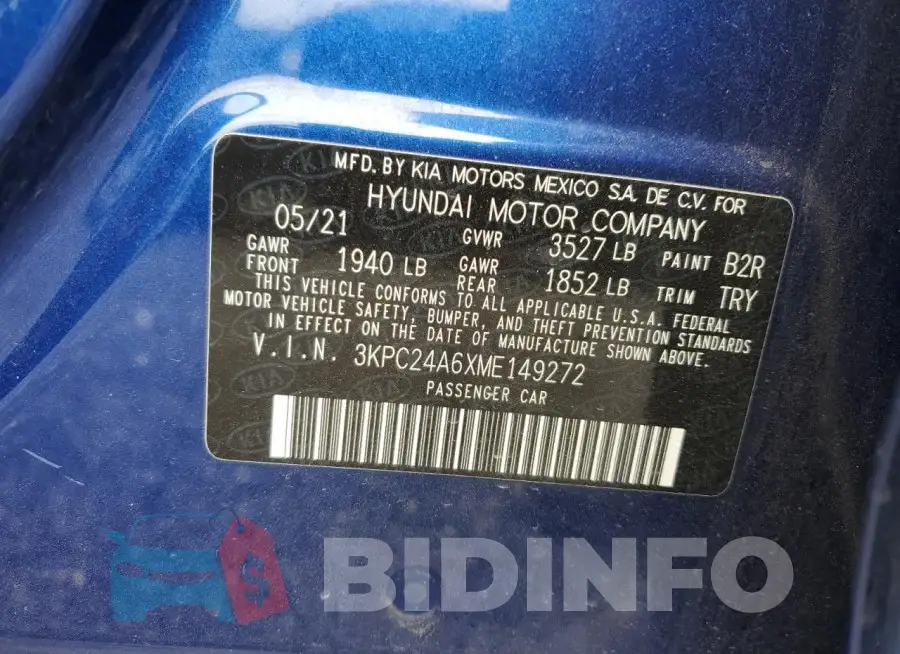 3KPC24A6XME149272 Photo# 12