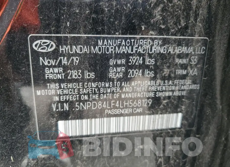 5NPD84LF4LH568129 Photo# 12