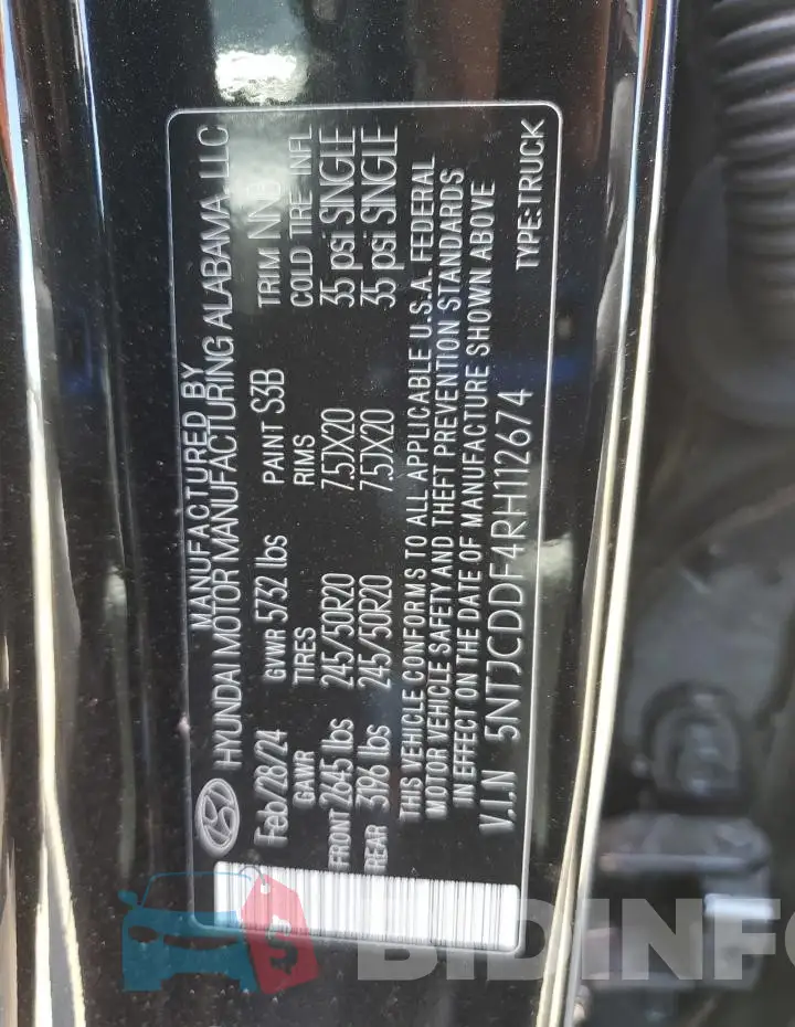 5NTJCDDF4RH112674 Photo# 12