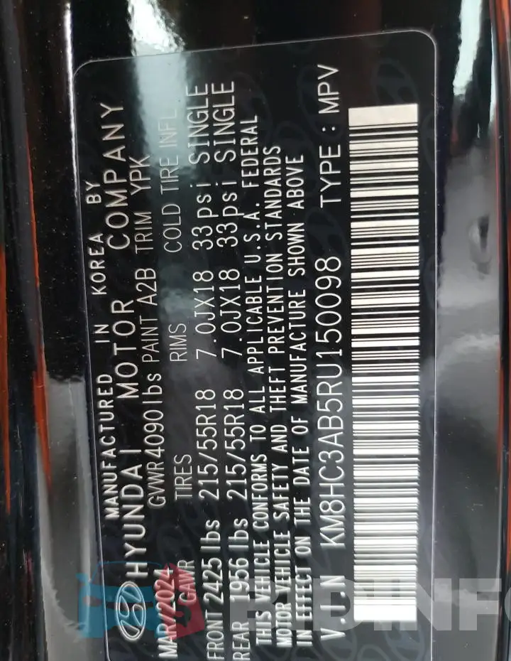KM8HC3AB5RU150098 Photo# 12
