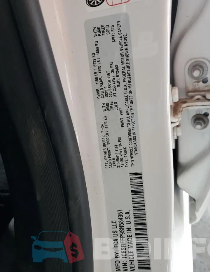 1C6SRFFP9SN584367 Photo# 12