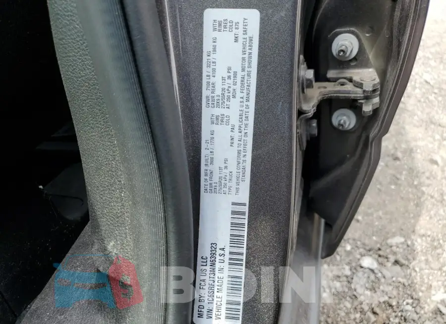 1C6SRFJT3MN639323 Photo# 12