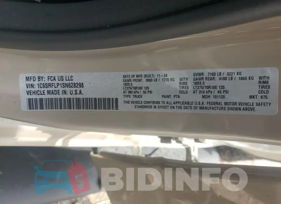 1C6SRFLP1SN628298 Photo# 13