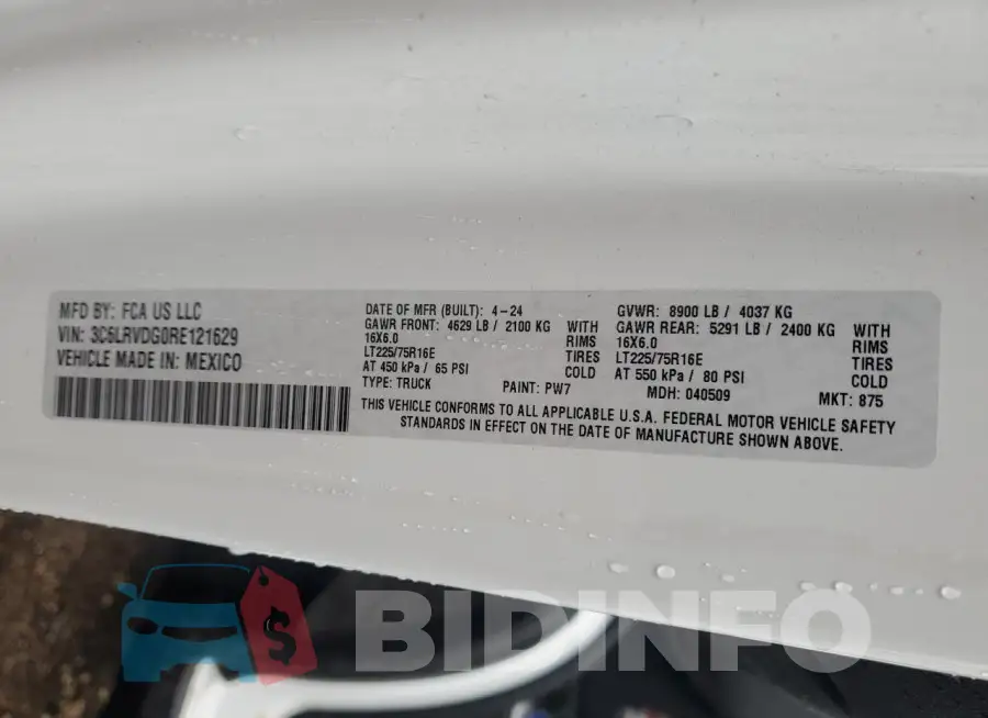 3C6LRVDG0RE121629 Photo# 13
