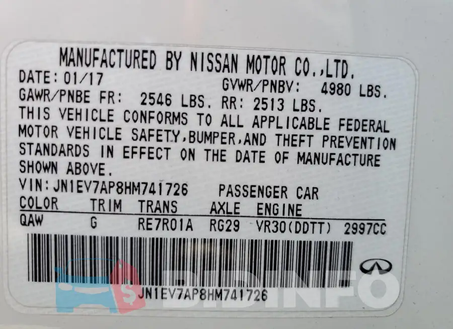 JN1EV7AP8HM741726 Photo# 13