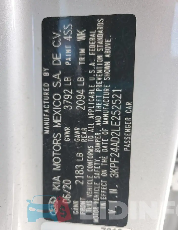 3KPF24AD2LE252521 Photo# 12