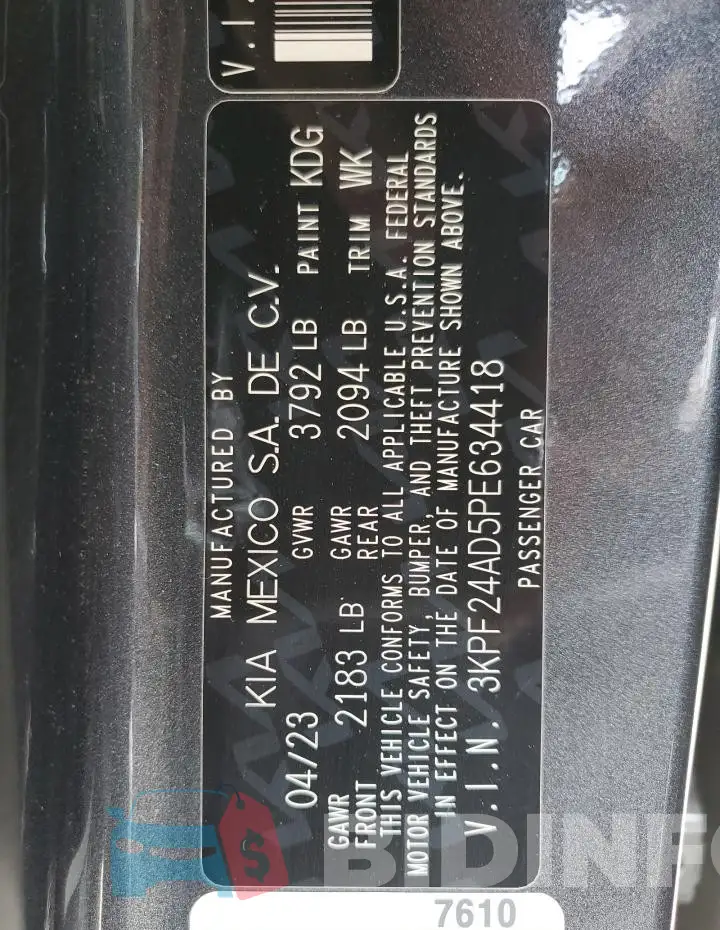 3KPF24AD5PE634418 Photo# 12