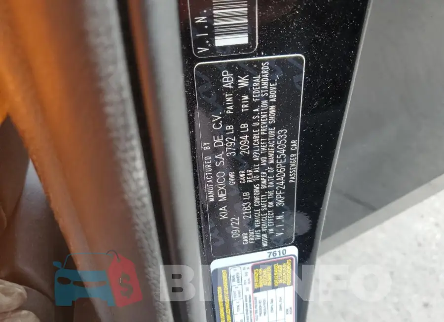 3KPF24AD6PE540533 Photo# 13