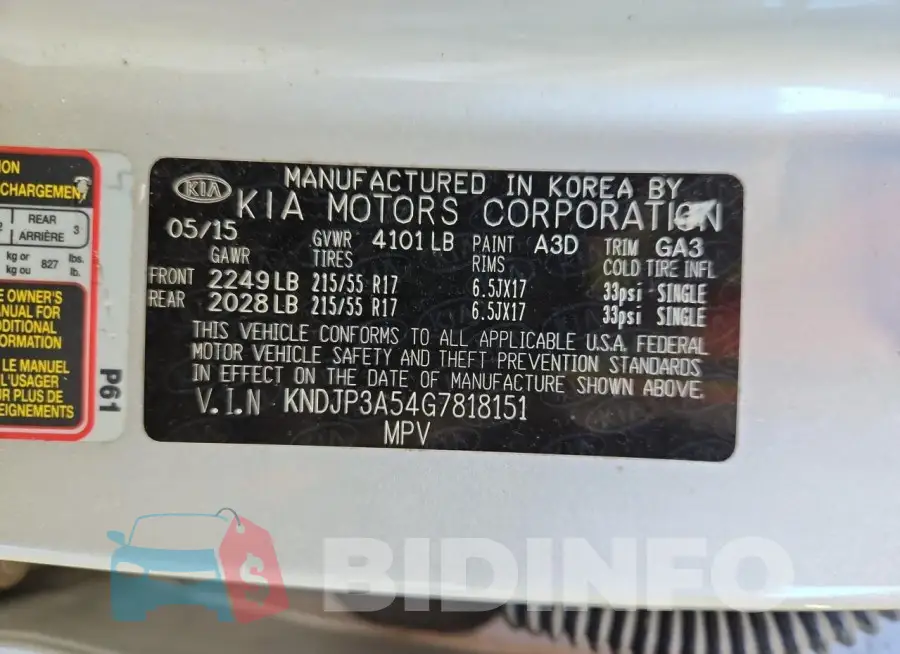 KNDJP3A54G7818151 Photo# 13