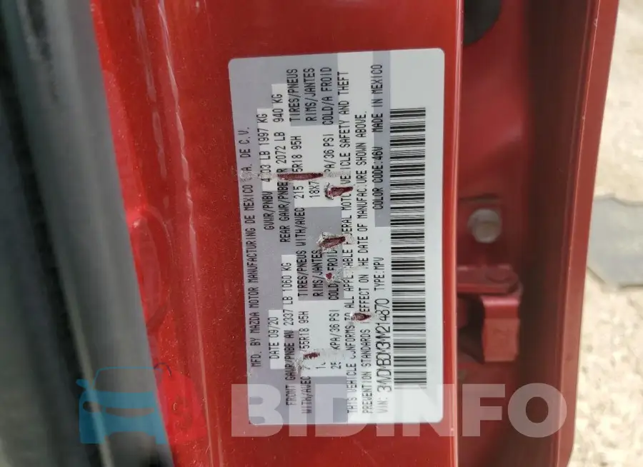 3MVDMBDM3MM214870 Photo# 12
