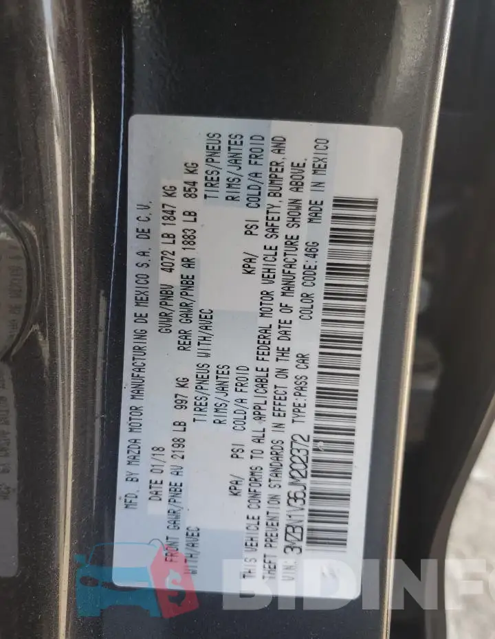 3MZBN1V36JM202372 Photo# 13