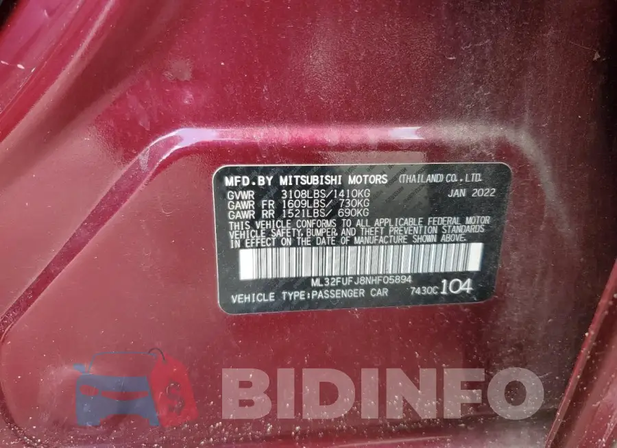 ML32FUFJ8NHF05894 Photo# 13