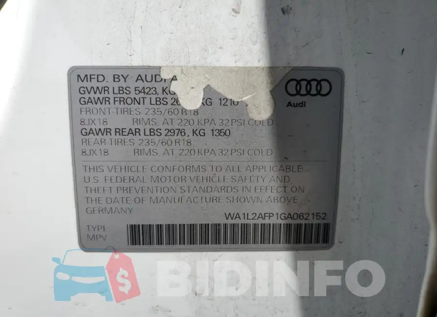 WA1L2AFP1GA062152 Photo# 13