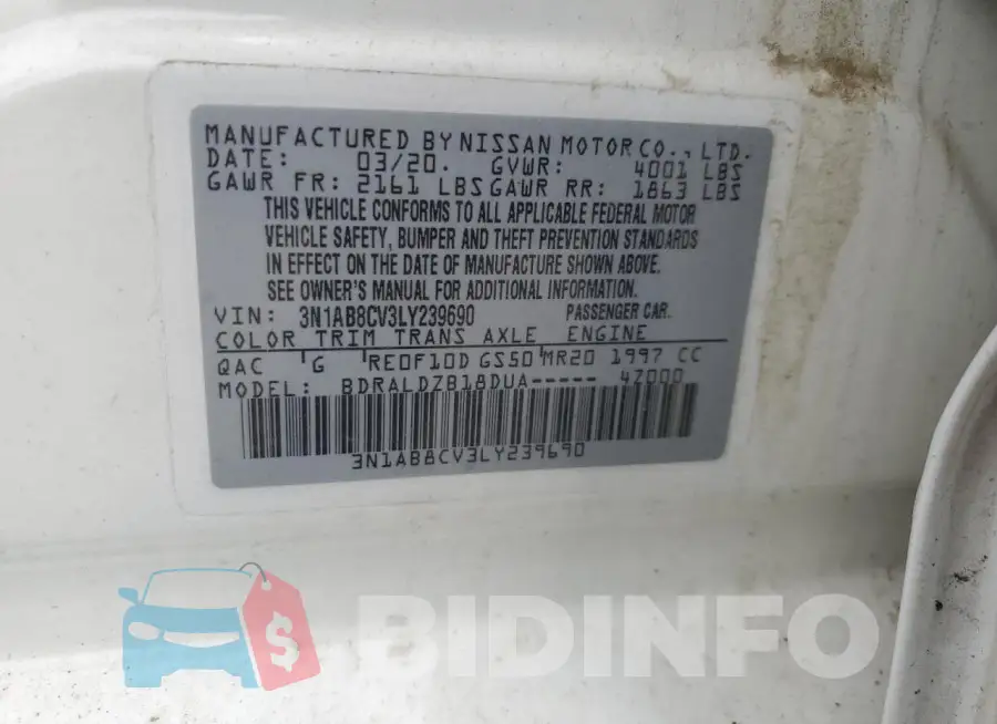 3N1AB8CV3LY239690 Photo# 12