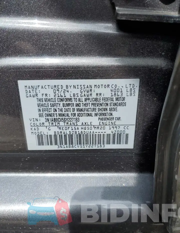 3N1AB8CV5SY227183 Photo# 12