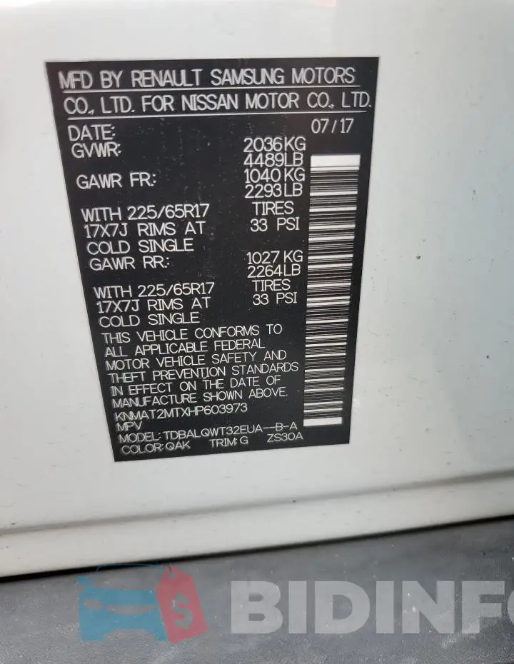 KNMAT2MTXHP603973 Photo# 14