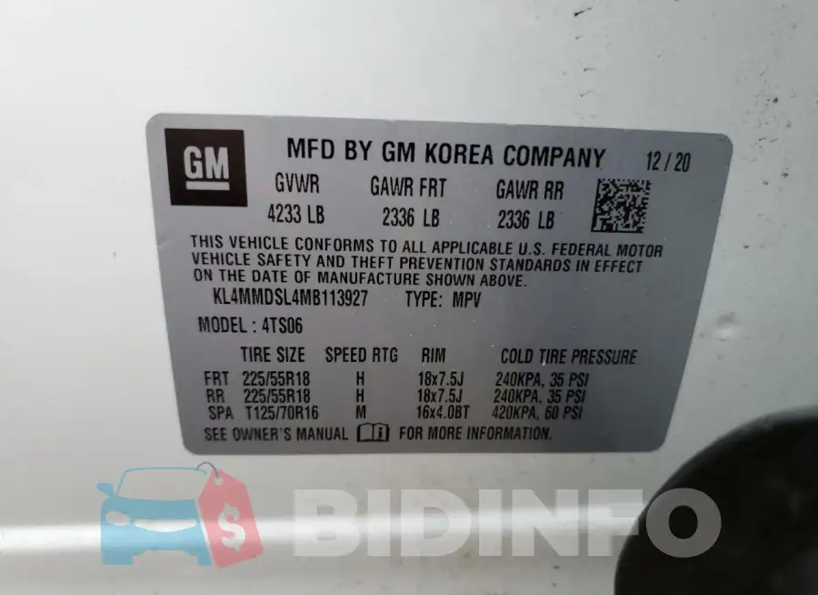 KL4MMDSL4MB113927 Photo# 13