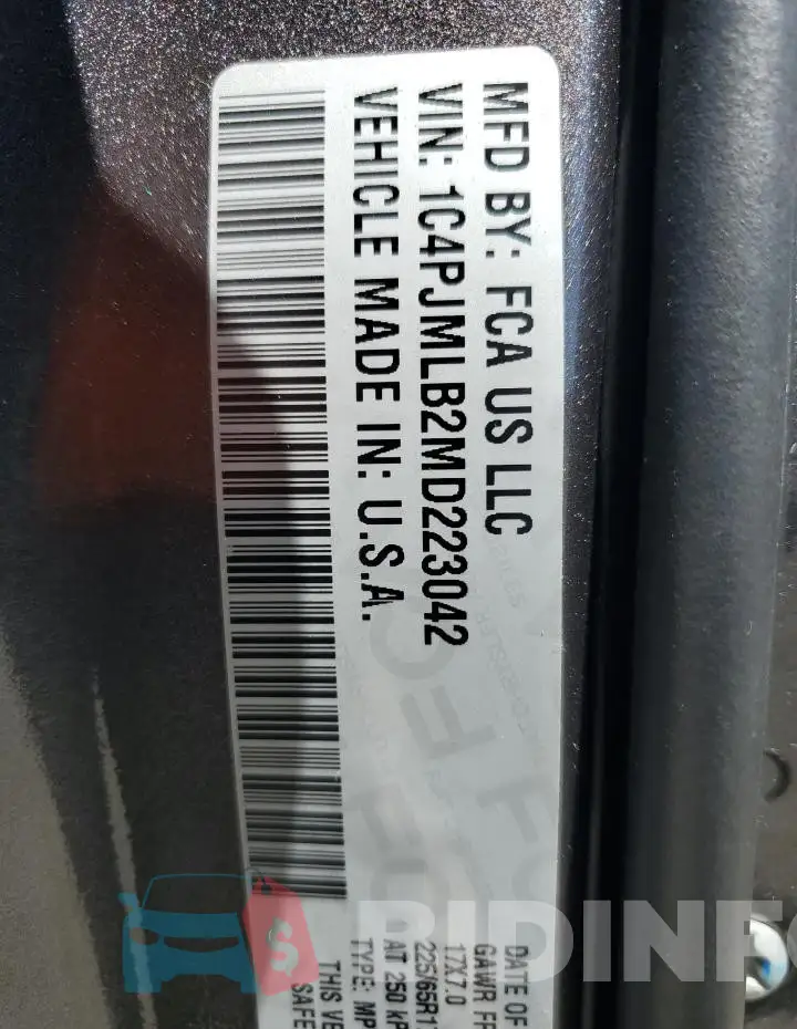 1C4PJMLB2MD223042 Photo# 14