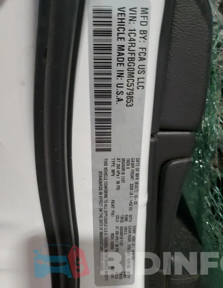 1C4RJFBG0MC579853 Photo# 13