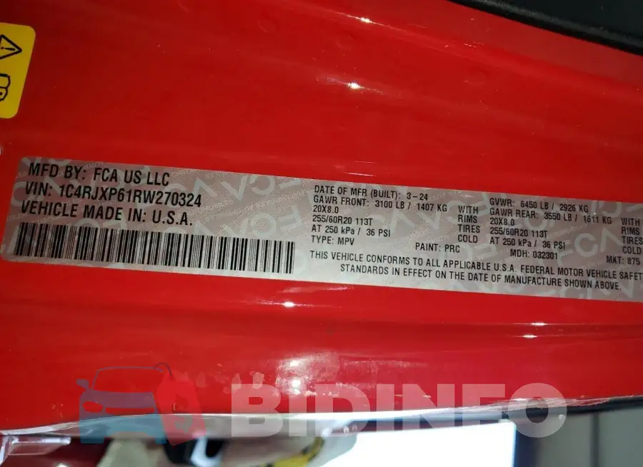 1C4RJXP61RW270324 Photo# 13