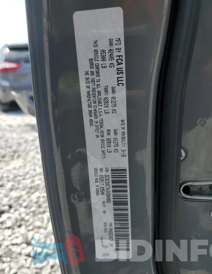 2C3CDXCTXJH284965 Photo# 12