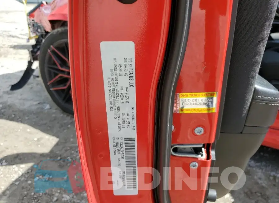 2C3CDXGJ8KH617187 Photo# 12