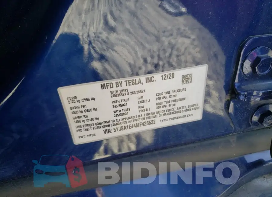5YJSA1E44MF426532 Photo# 12