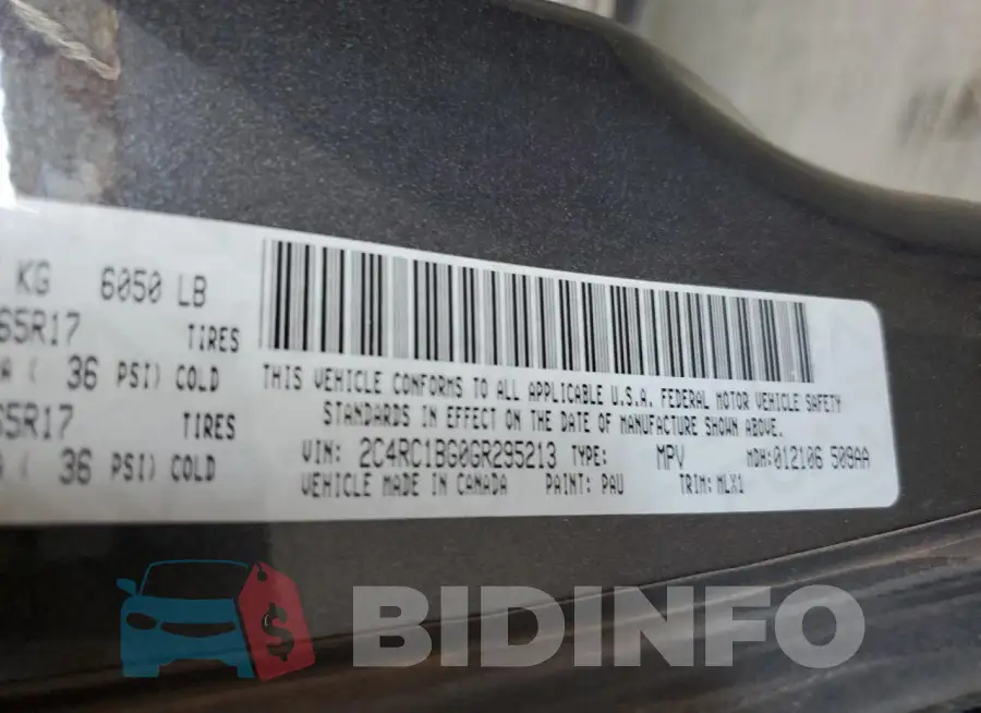 2C4RC1BG0GR295213 Photo# 13