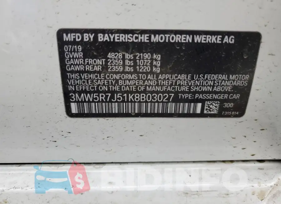 3MW5R7J51K8B03027 Photo# 12