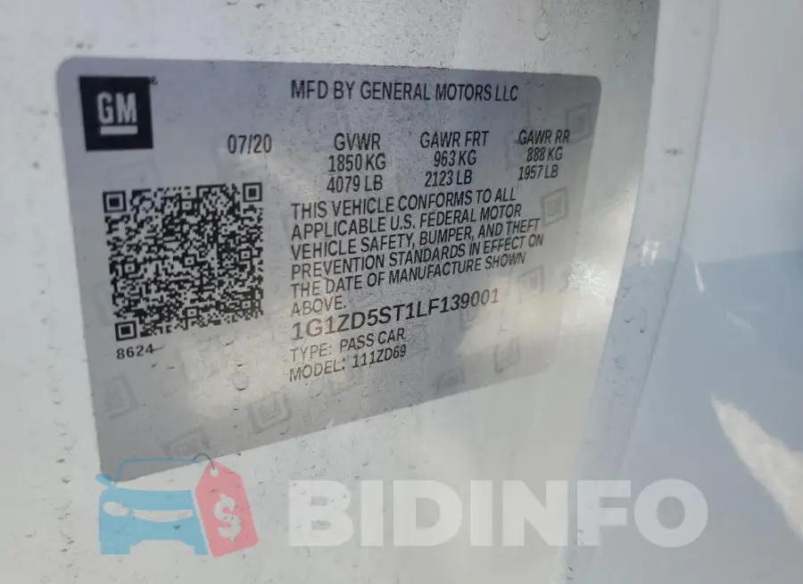 1G1ZD5ST1LF139001 Photo# 12