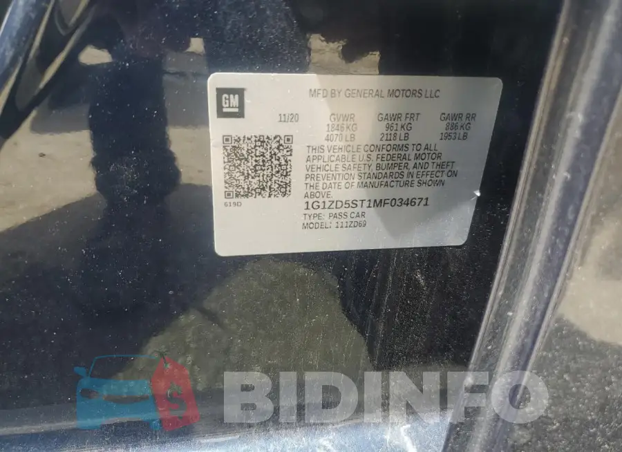 1G1ZD5ST1MF034671 Photo# 13