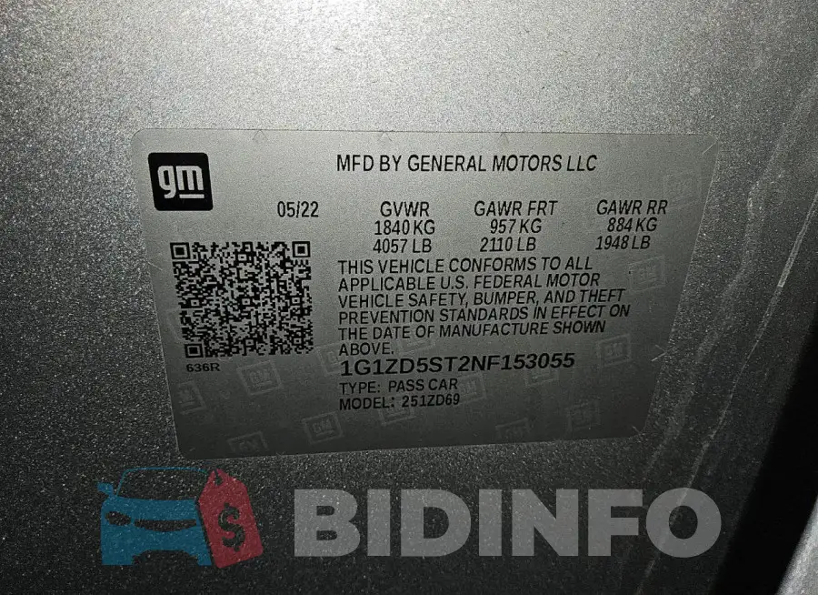 1G1ZD5ST2NF153055 Photo# 12