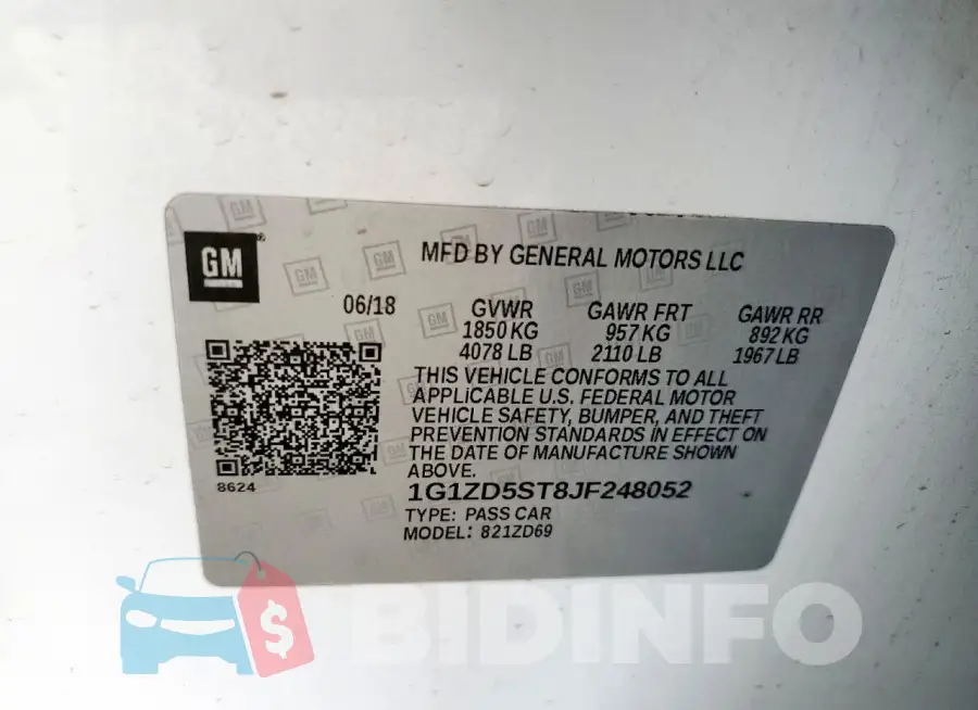 1G1ZD5ST8JF248052 Photo# 12
