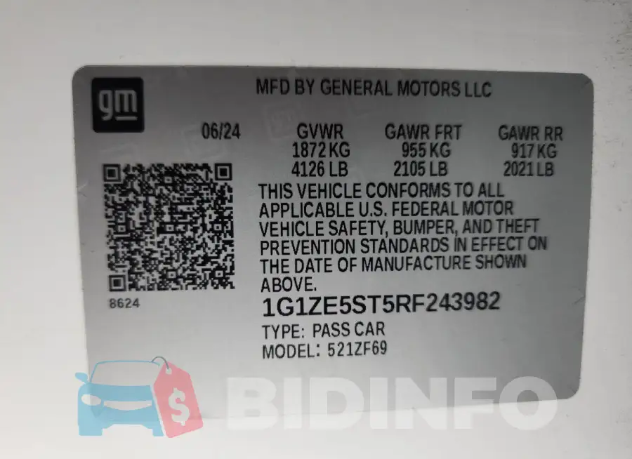 1G1ZE5ST5RF243982 Photo# 13