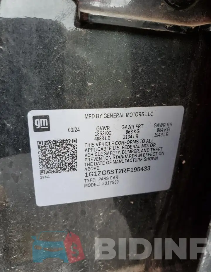 1G1ZG5ST2RF195433 Photo# 12