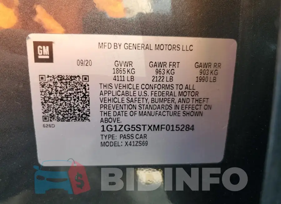1G1ZG5STXMF015284 Photo# 12