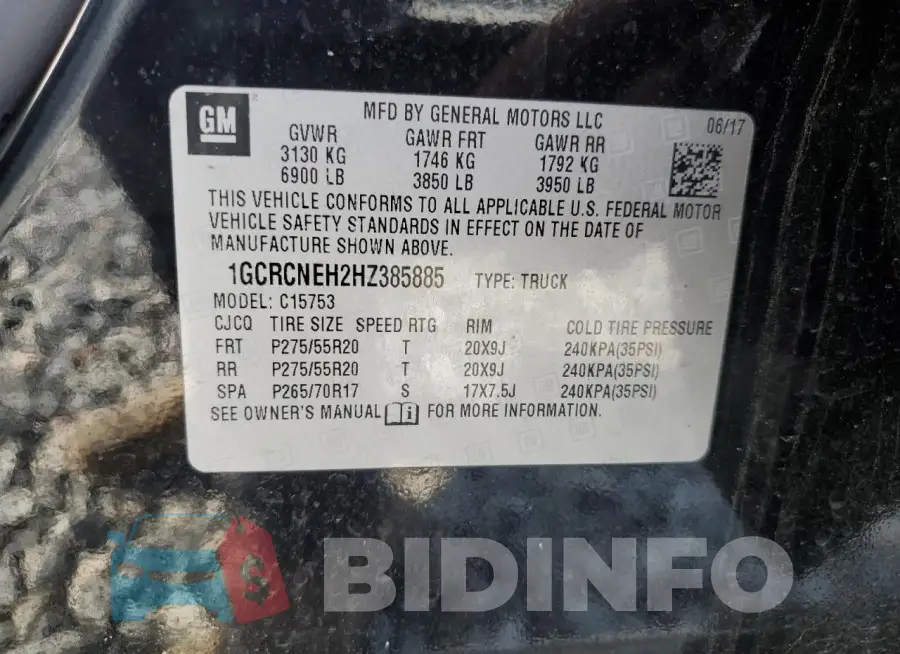 1GCRCNEH2HZ385885 Photo# 12