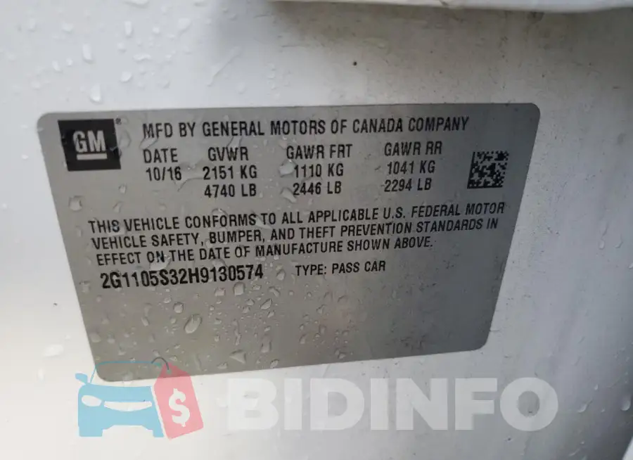 2G1105S32H9130574 Photo# 13